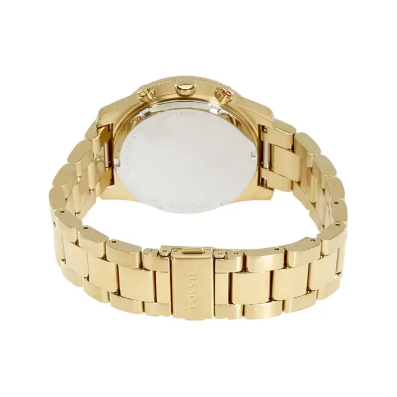 Fossil Perfect Boyfriend Gold Dial Ladies Watch- ES3884